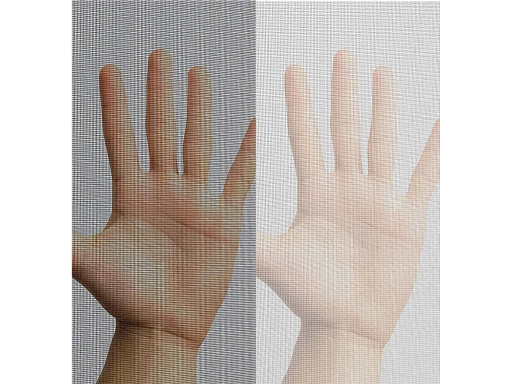 Pantalla de ventana antracita 18g/m² cinta de gancho y bucle 7,5 mm máx. 130x150 cm