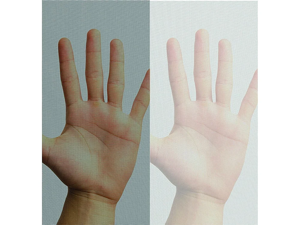 Moustiquaire fenêtre anthracite 18g/m² bande auto-agrippante 7,5 mm max 100x100 cm