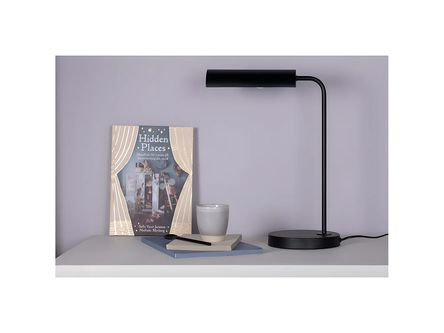 Lampe à Poser Design "Harmonica" 43cm Noir