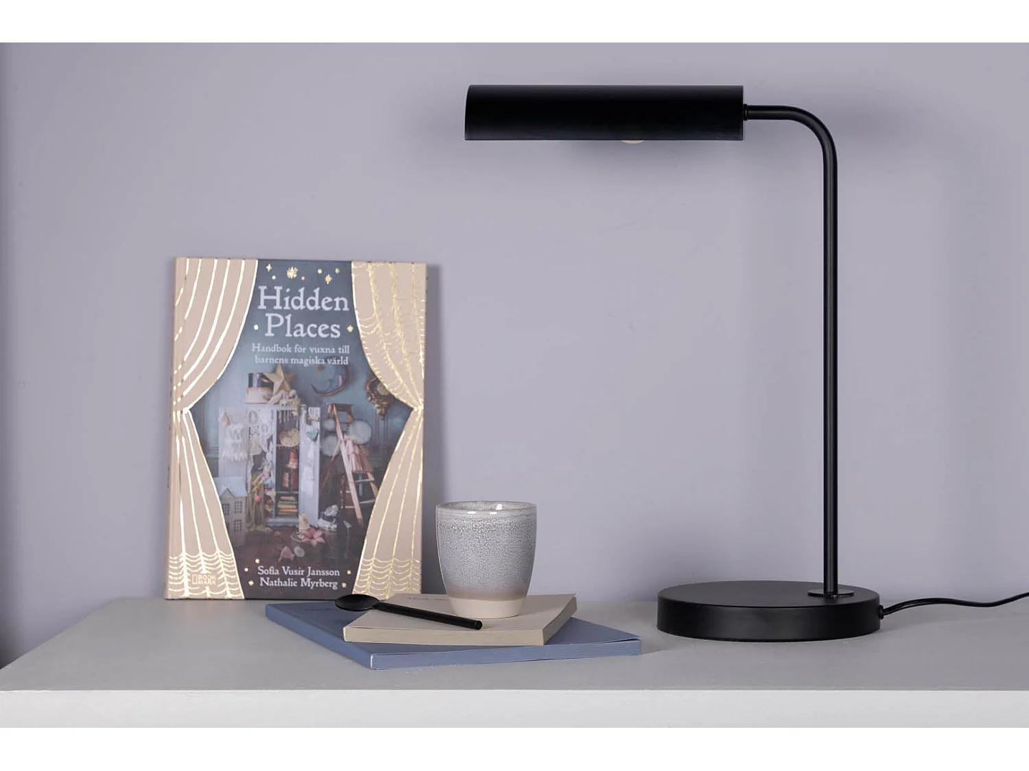 Lampe à Poser Design "Harmonica" 43cm Noir