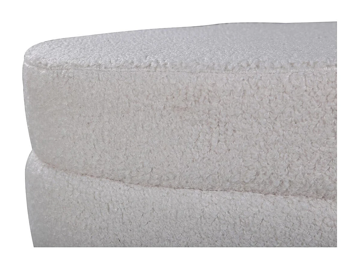 Panca ovale Otto in acciaio e poliestere