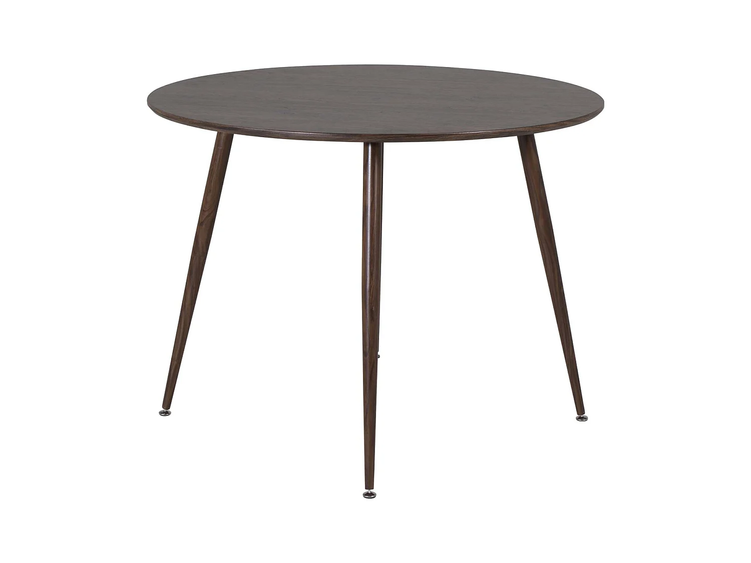 Table à Manger Ronde "Plaza" 100cm Noyer