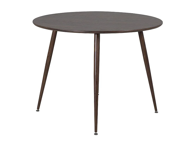 Table à Manger Ronde "Plaza" 100cm Noyer
