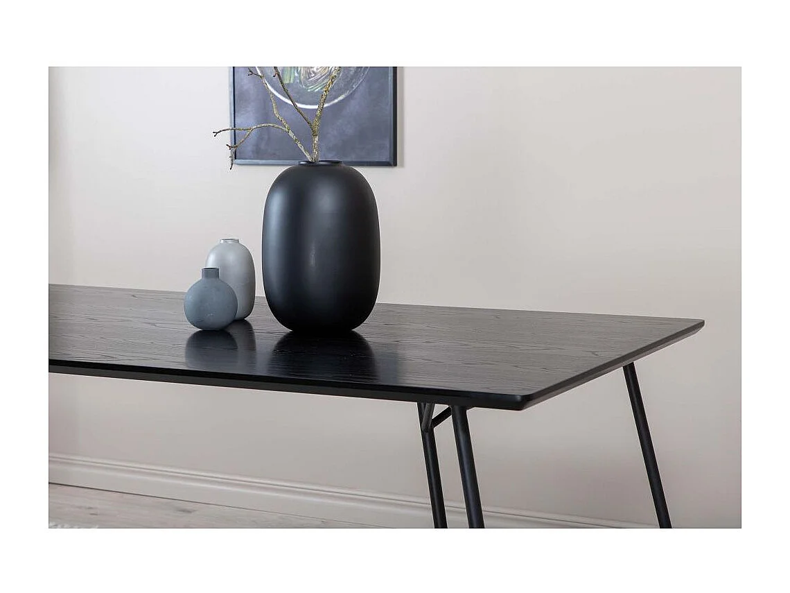 Table à Manger Design "Petra" 190cm Noir