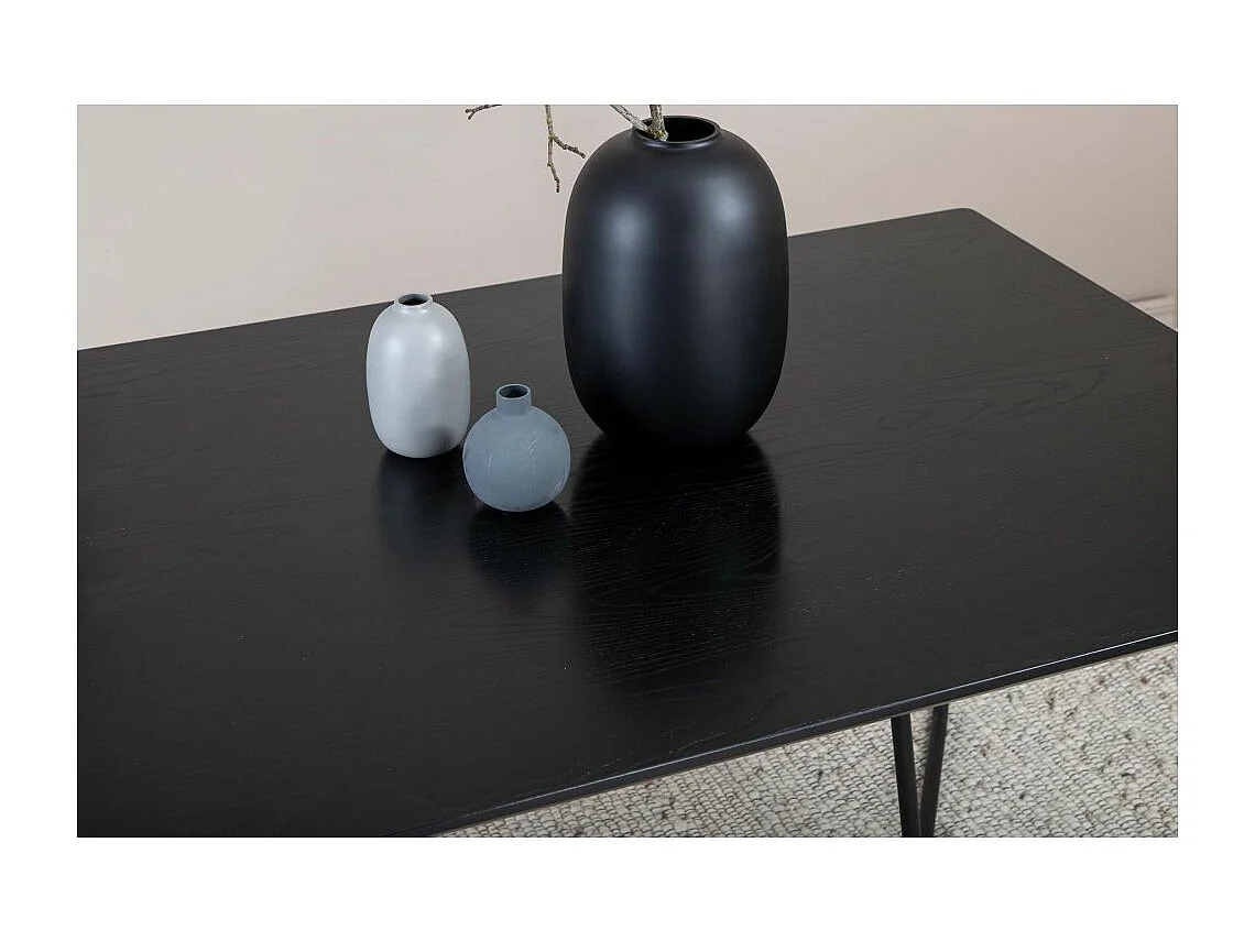 Table à Manger Design "Petra" 190cm Noir