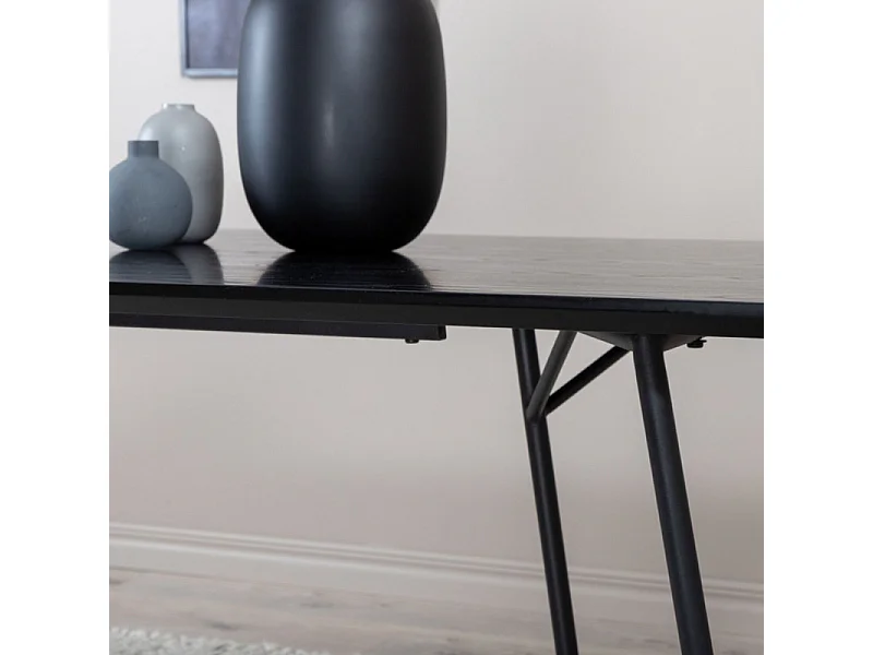 Table à Manger Design "Petra" 190cm Noir