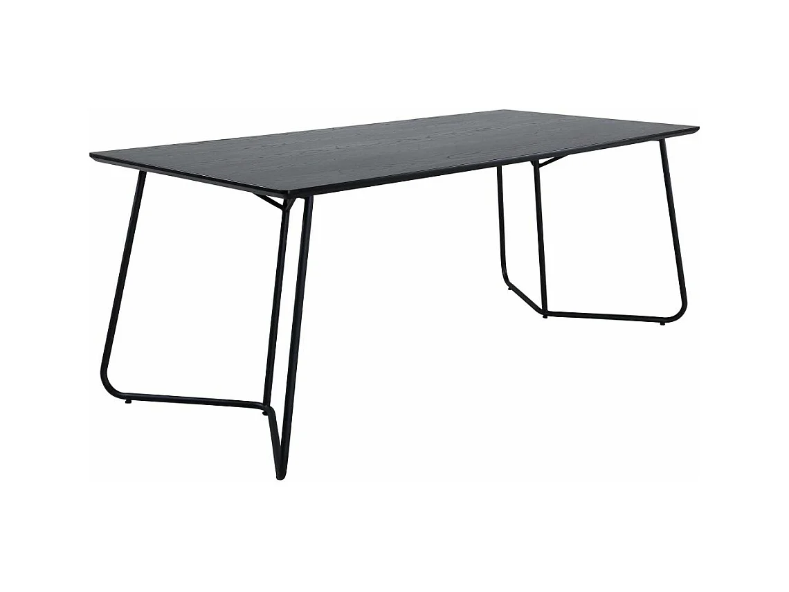 Pippi eetkamertafel 90x190cm zwart.