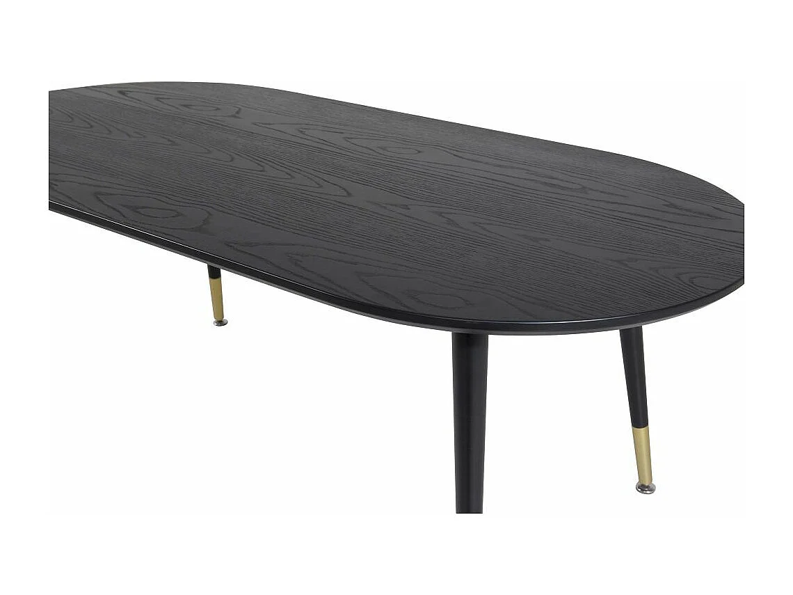 Table Basse Ovale "Dipp" 120cm Noir