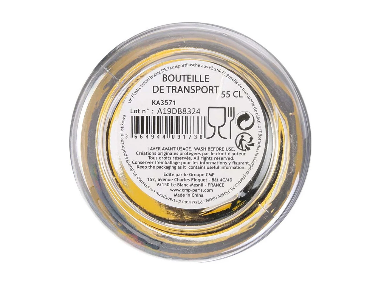 Bouteille de transport en plastique Exotique 55 cl (Lot de 2)