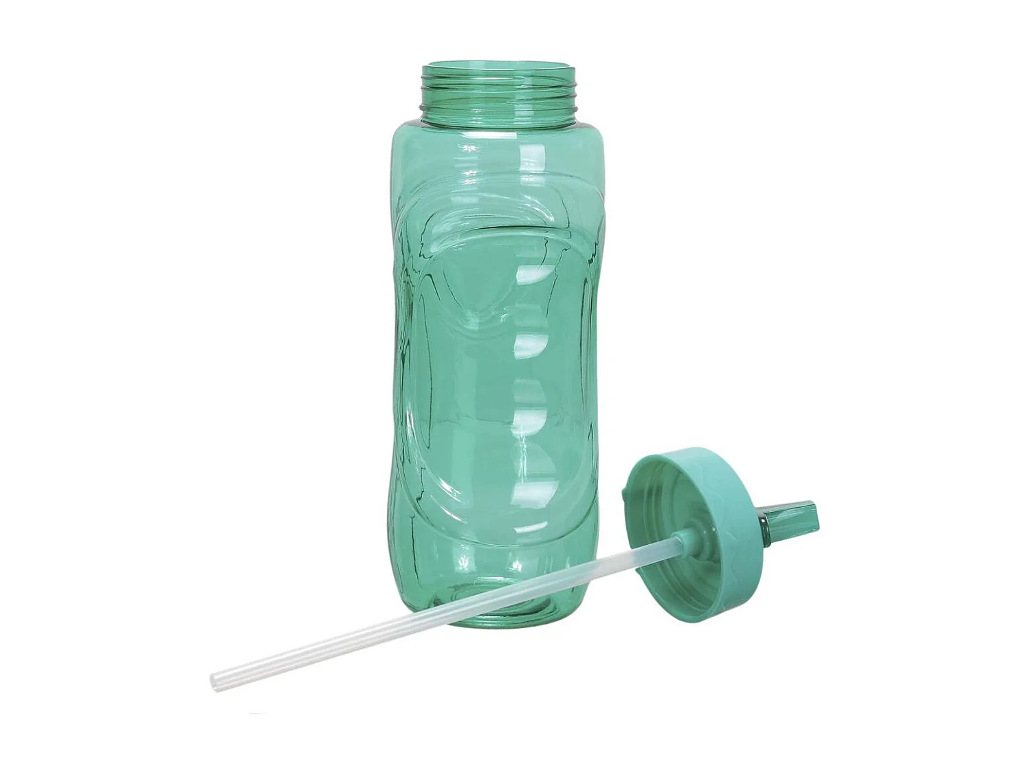 Gourde de sport bouchon avec paille 900 ml (Lot de 2)