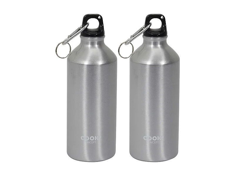 Bouteille de transport simple paroi 60 cl (Lot de 2)