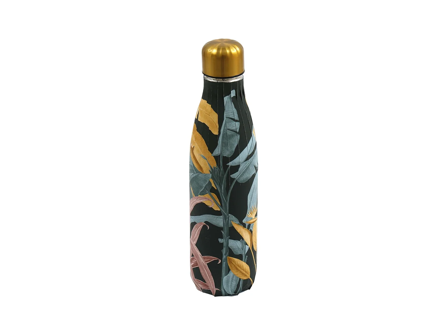 Bouteille isotherme en inox décorée 50 cl Feuillage
