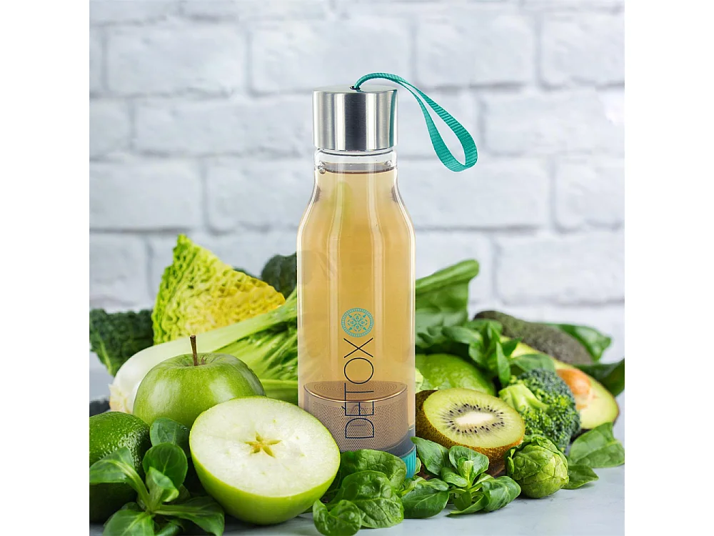 Bouteille détox avec infusueur de thé intégré 500 ml (Lot de 2)