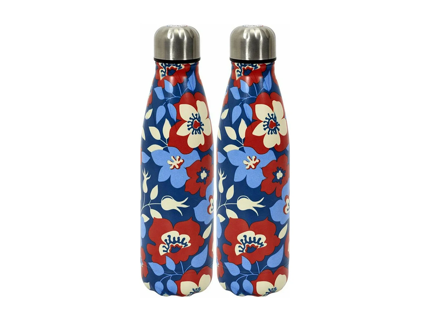 Bouteille de transport en acier inoxydable double paroi 50 cl (Lot de 2) Modèle 4