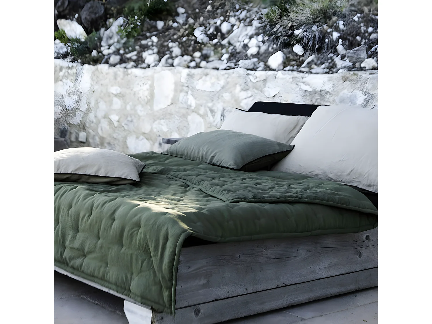 Dessus de lit Céleste - 260 x 240 cm - Sauge