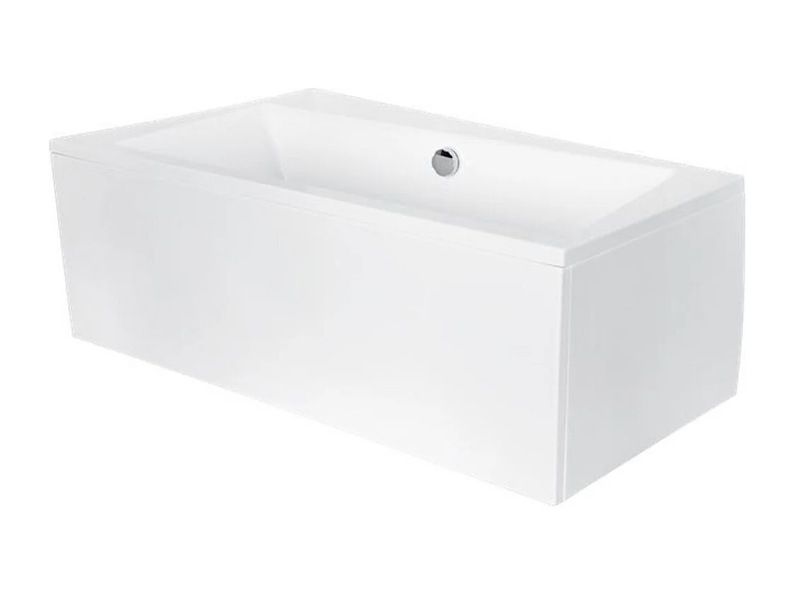 Baignoire angle droit ZIANIGI avec tablier - Dimensions: 170cm