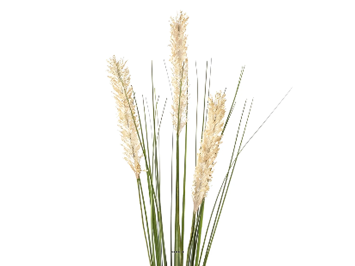 Superbe herbe de blé artificielle avec 3 chatons en piquet H 85 cm