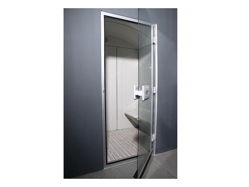 Hammam droit ILIADE 4 places avec sièges ergonomiques, panneau de contrôle extérieur et sonde de température - L190 x l 130 x H225 cm