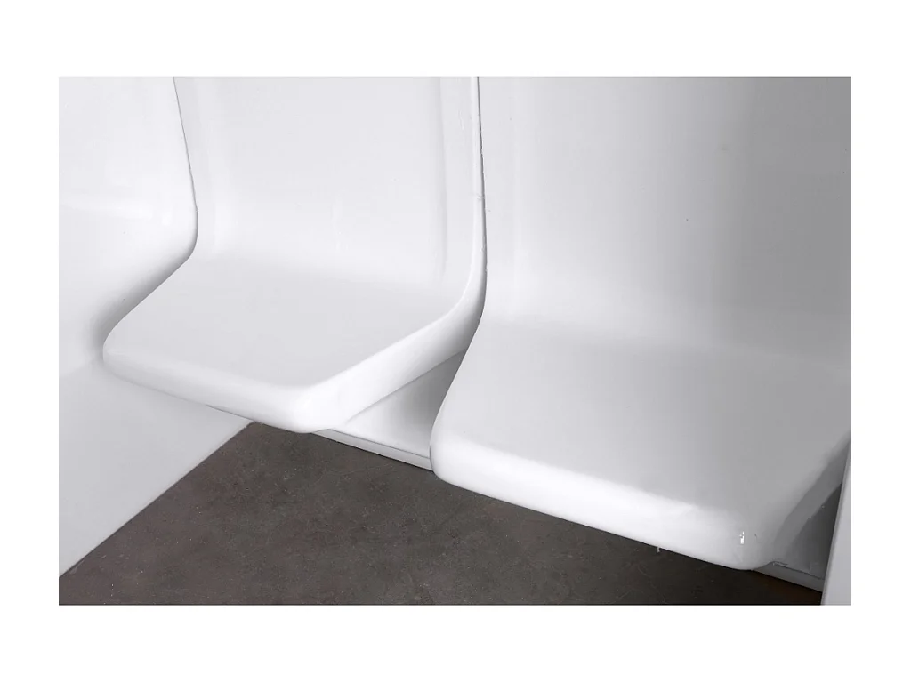 Hammam ILIADE prawy, 4-osobowy, z ergonomicznymi siedziskami, zewnętrznym panelem sterującym i czujnikiem temperatury – dł. 190 × szer. 130 × wys. 225 cm