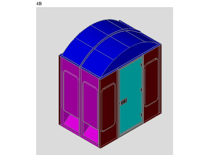 Hammam ILIADE prawy, 4-osobowy, z ergonomicznymi siedziskami, zewnętrznym panelem sterującym i czujnikiem temperatury – dł. 190 × szer. 130 × wys. 225 cm
