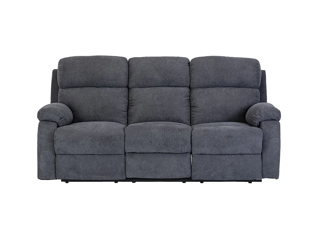 Divano relax 3+1 posti in tessuto Antracite TOLZANO