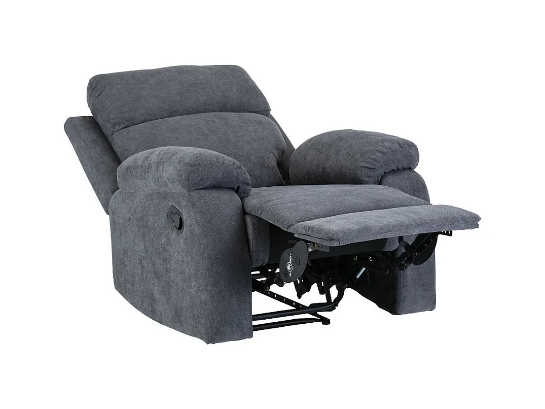 Divano relax 3+1 posti in tessuto Antracite TOLZANO