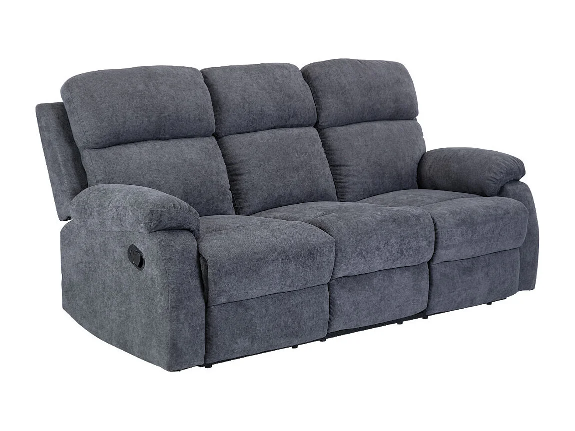 Divano relax 3+2 posti in tessuto Antracite TOLZANO