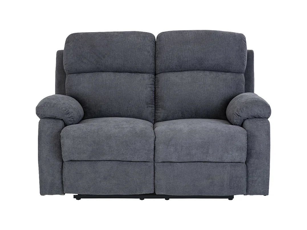 Sofá de 3+2+1 lugares relax manual em tecido Antracite - TOLZANO