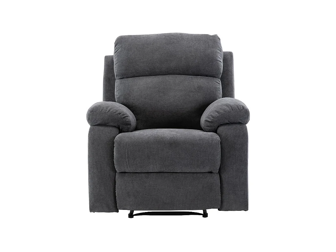 2- og 3-personers sofa og hvilestol i antracitgråt stof TOLZANO