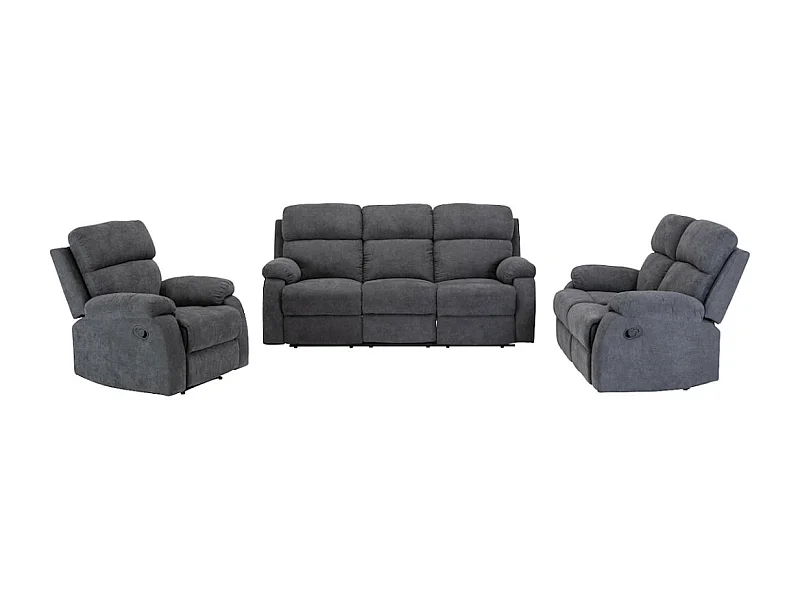 Komplet kanapa z funkcją relax i fotel