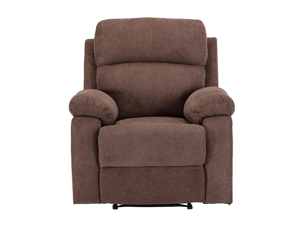 Relaxgarnitur 3+1 - Stoff - Braun - TOLZANO