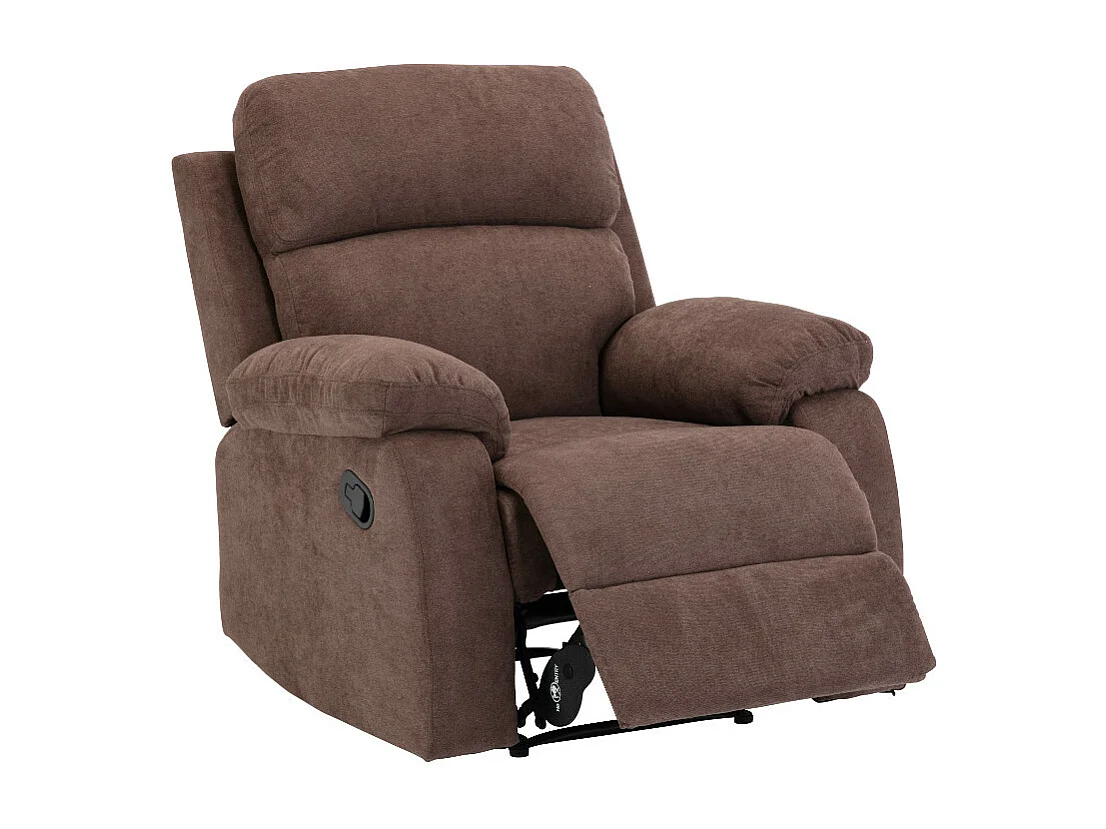 Relaxgarnitur 3+1 - Stoff - Braun - TOLZANO