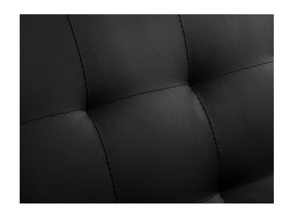 Bäddsoffa med klick-klack-mekanism i konstläder MICHELLE II - Svart