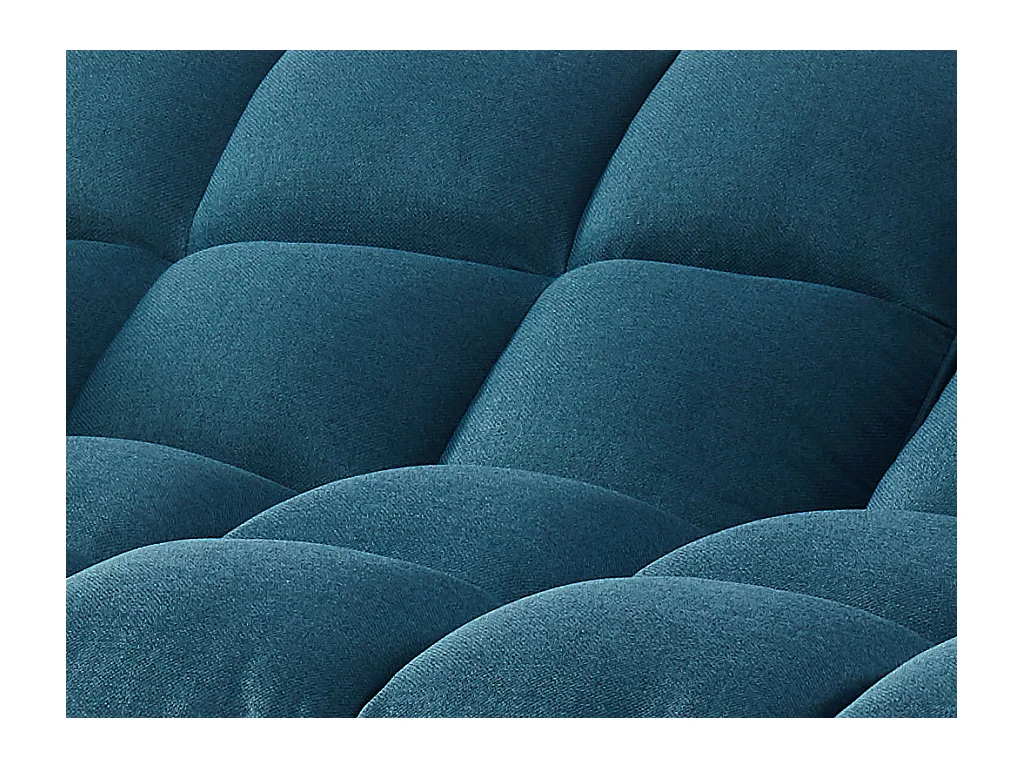 Schlafsofa Klappsofa 3-Sitzer - Stoff - Blau - LOELINE