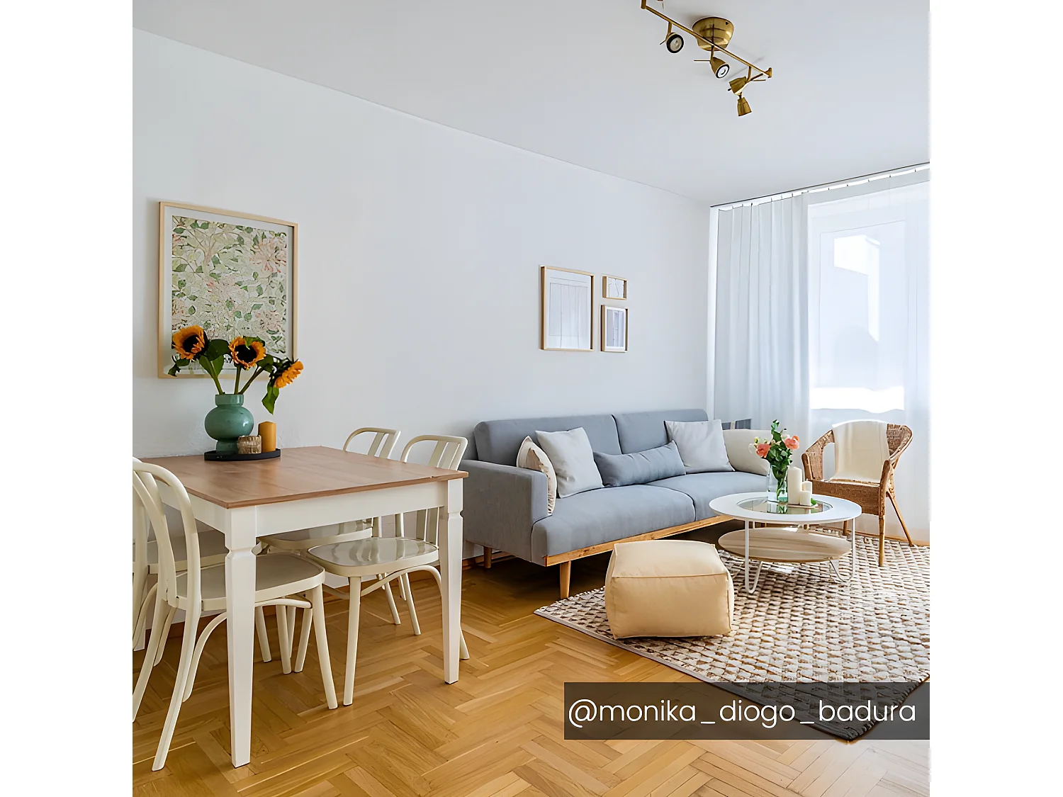 Divano letto 3 posti clic-clac in Tessuto Grigio - ESME