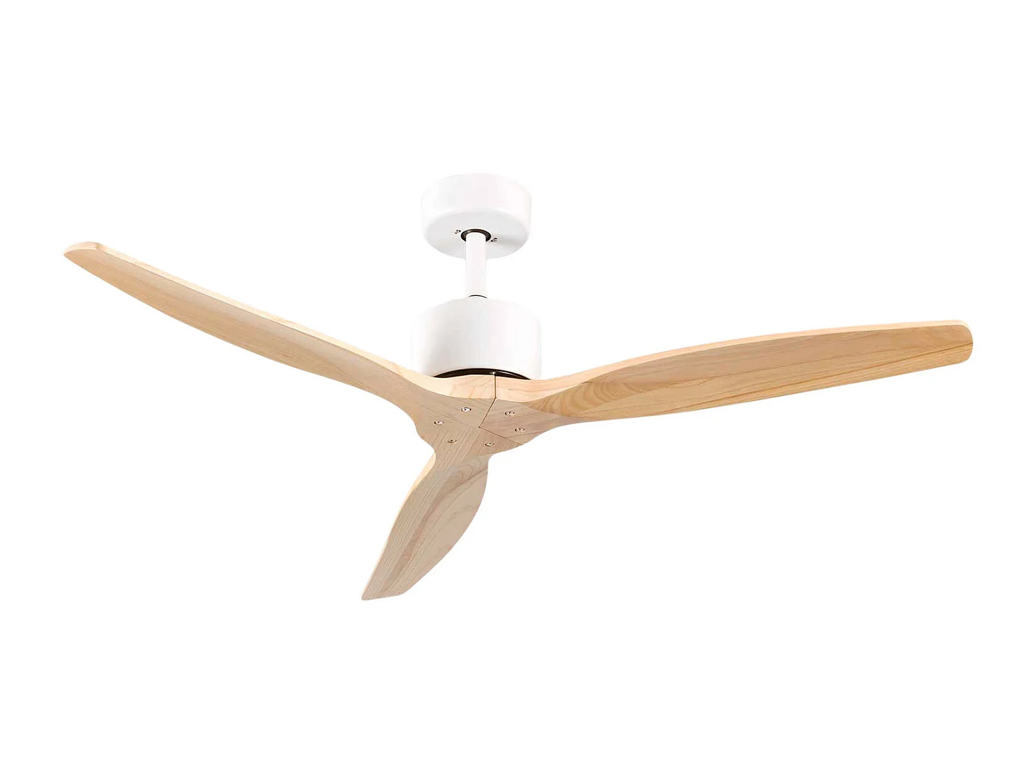 Ventilateur de plafond Nevada White à 5 pales avec éclairage, 62 W, ​​6 vitesses, Dayron