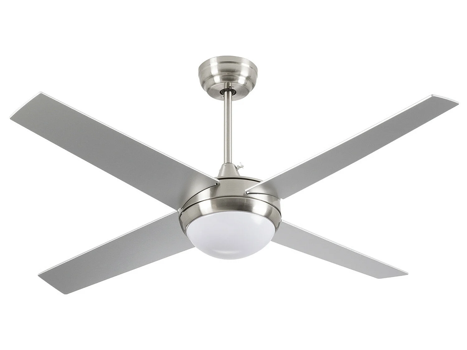 Ventilatore da soffitto  Montana Silver con luce, 4 pale, 56 W, 6 velocità Dayron