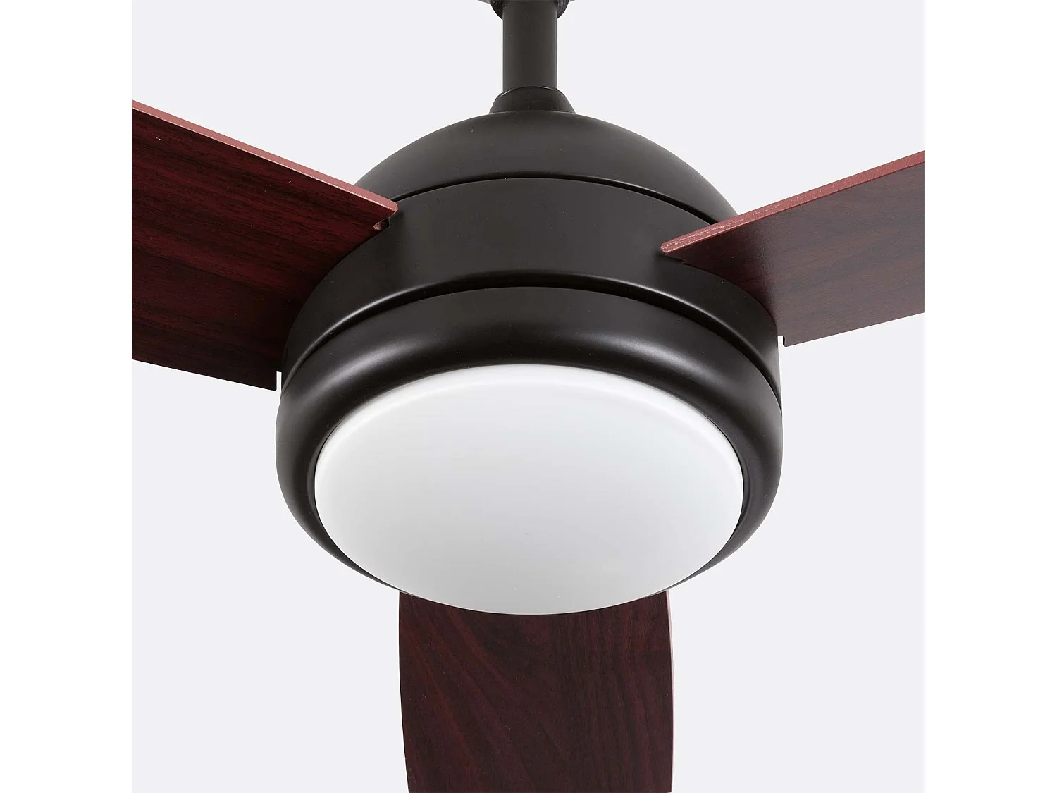 Ventilatore da soffitto  Vermont con luce, 3 pale, 56 W, 6 velocità, nero Dayron