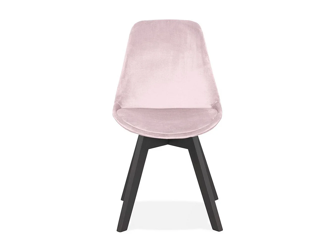 Chaise Design "Persée" 85cm Rose & Noir