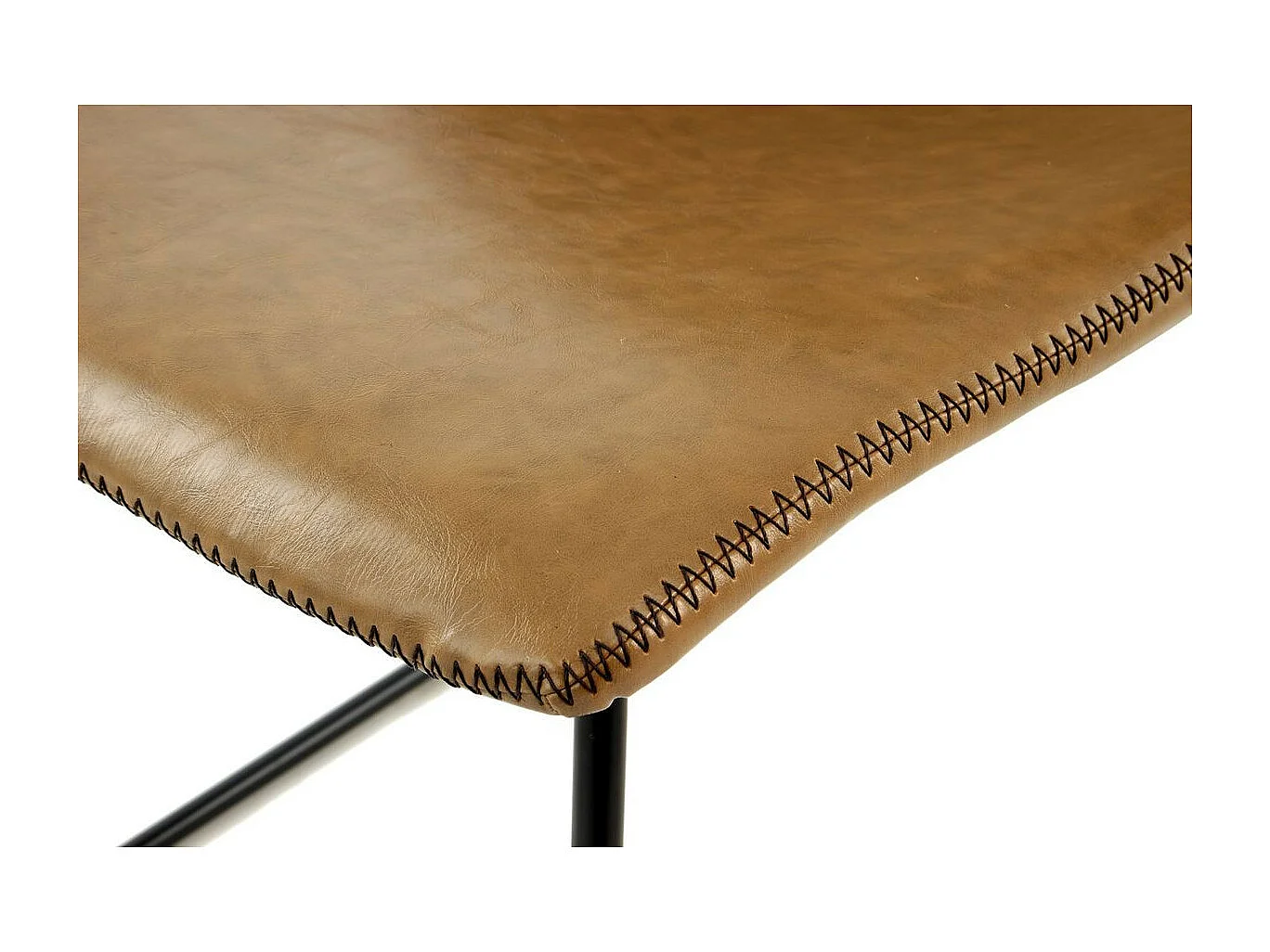 Lot de 2 Chaises Design "Caila" 82cm Marron Clair