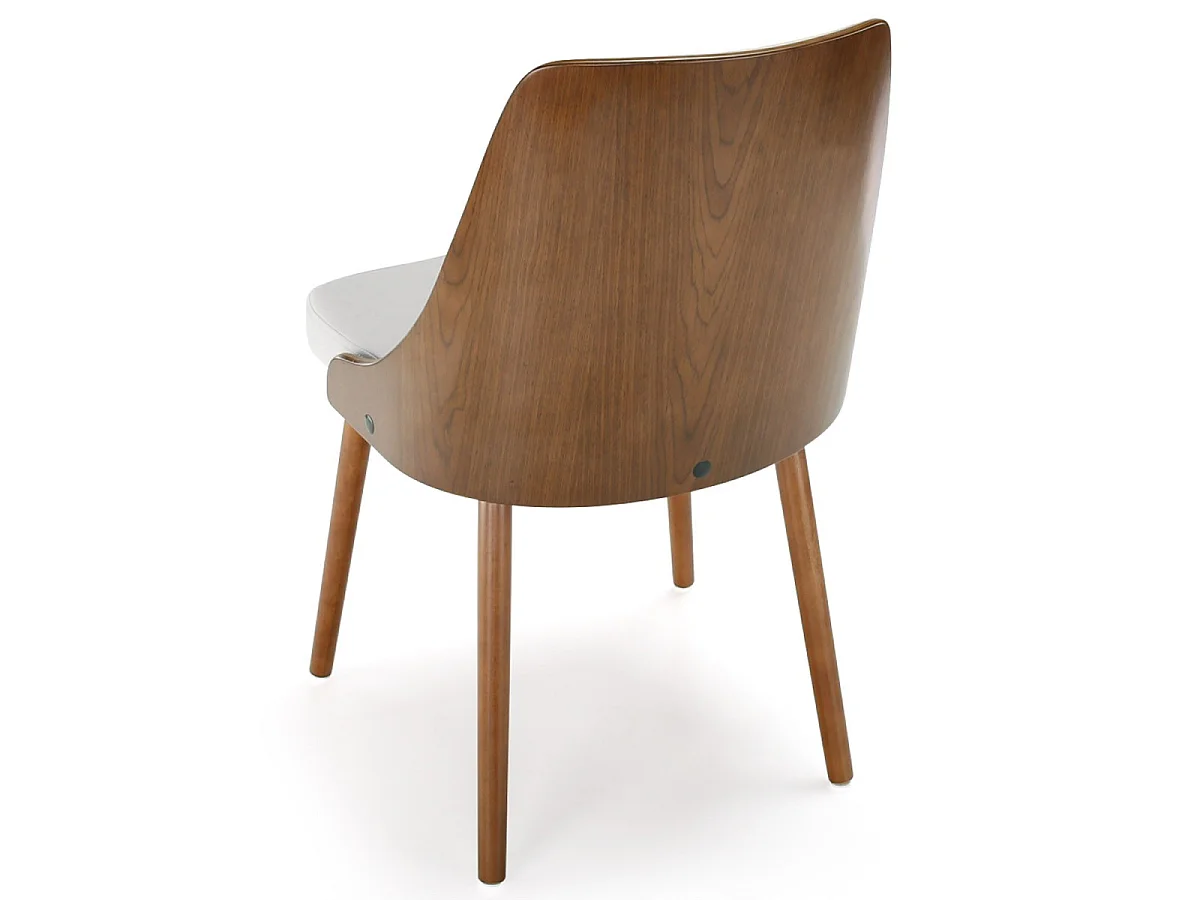 Lot de 2 Chaises Scandinave "Cargo" 79cm Noisette & Blanc