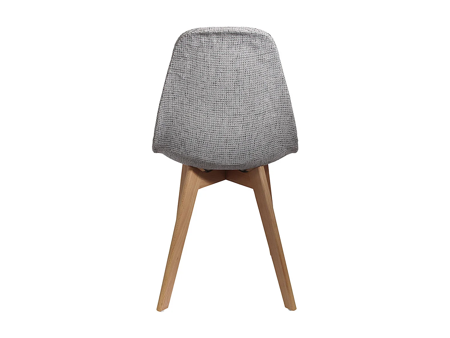 Chaise Grosse Maille Grise - Lot De 2 Gris