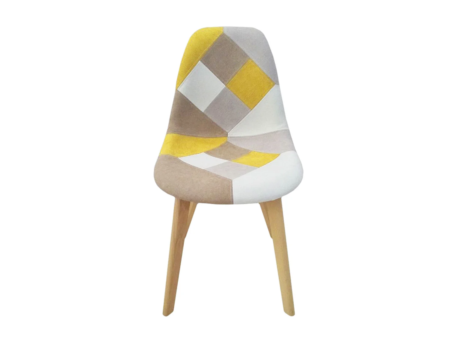 Chaise Patchwork Jaune - Lot De 4 Multicolore, Jaune