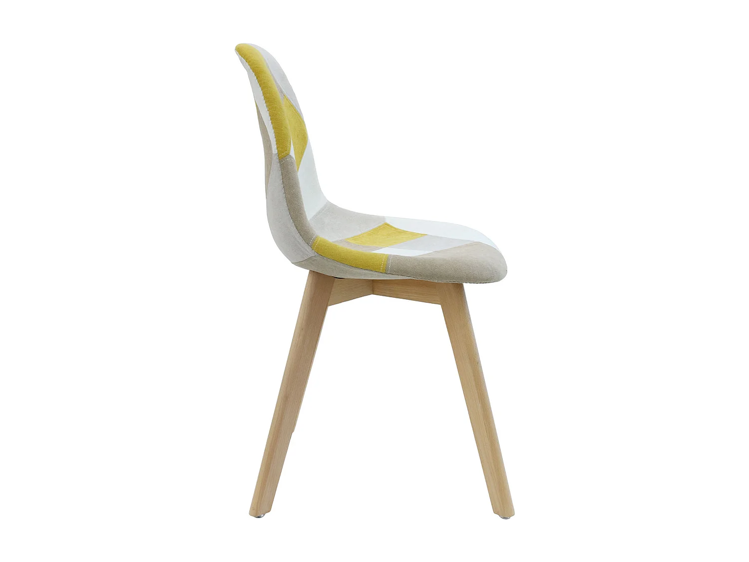 Chaise Patchwork Jaune - Lot De 4 Multicolore, Jaune