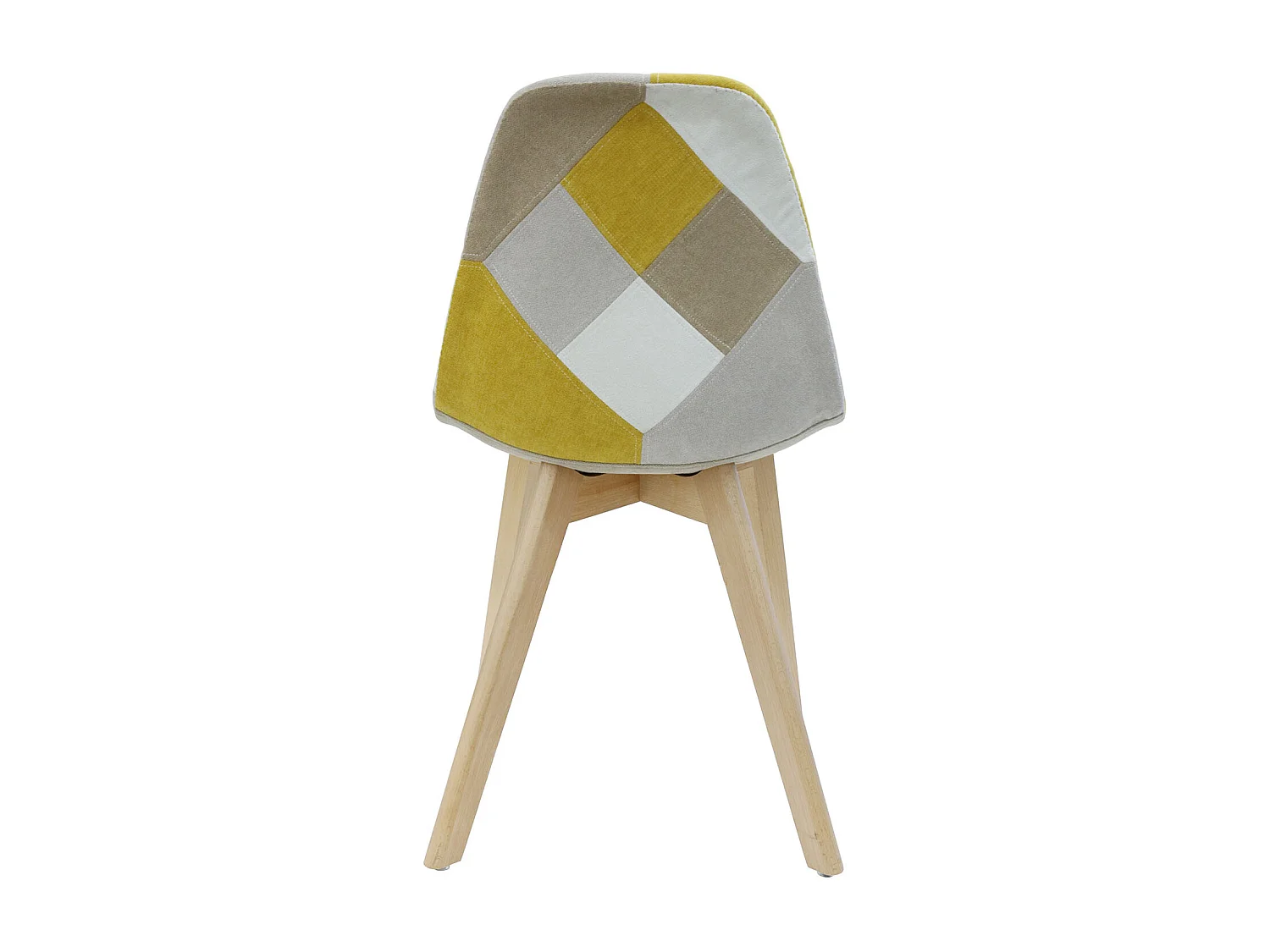 Chaise Patchwork Jaune - Lot De 4 Multicolore, Jaune