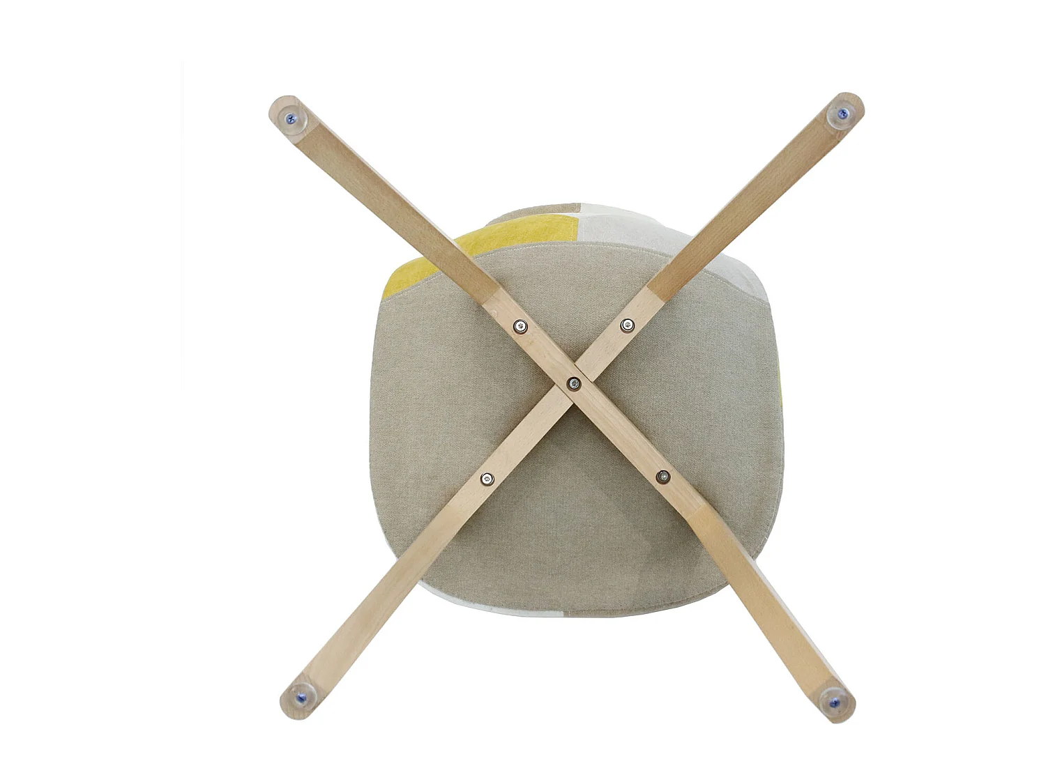 Chaise Patchwork Jaune - Lot De 4 Multicolore, Jaune