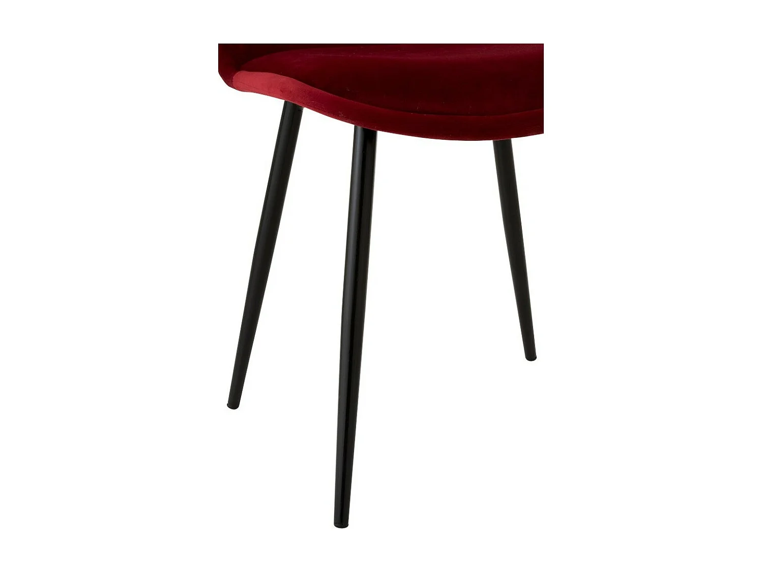 Chaise Design "Claire" 87cm Bordeaux