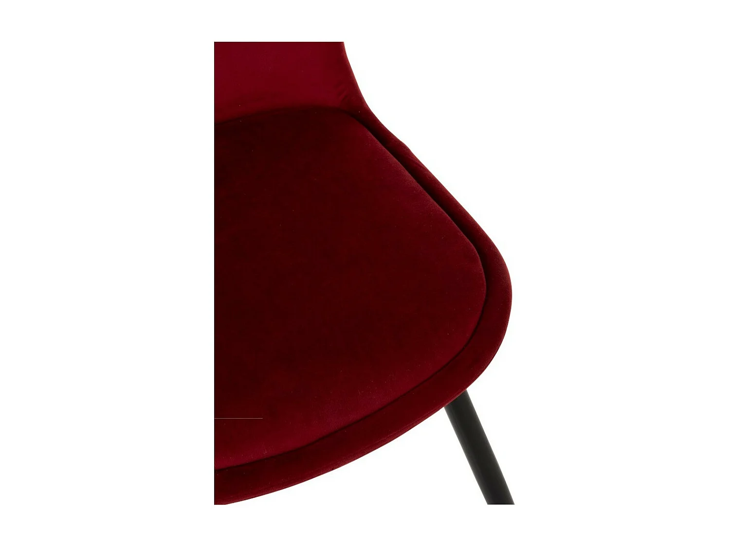 Chaise Design "Claire" 87cm Bordeaux