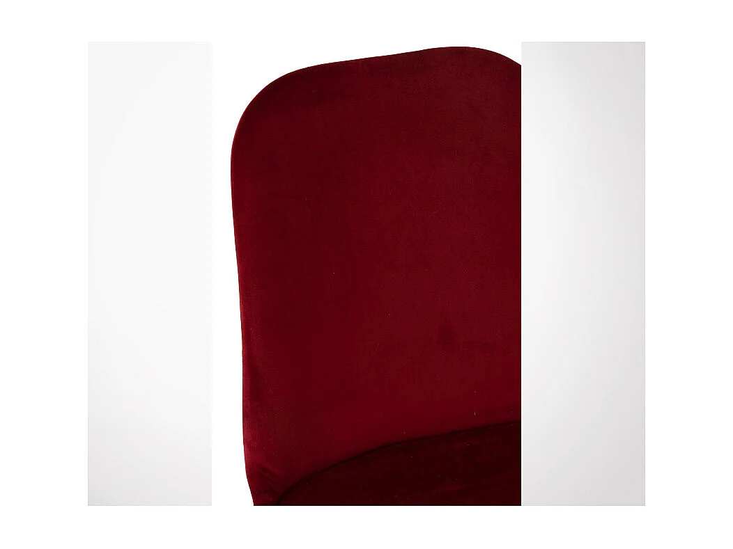 Chaise Design "Claire" 87cm Bordeaux