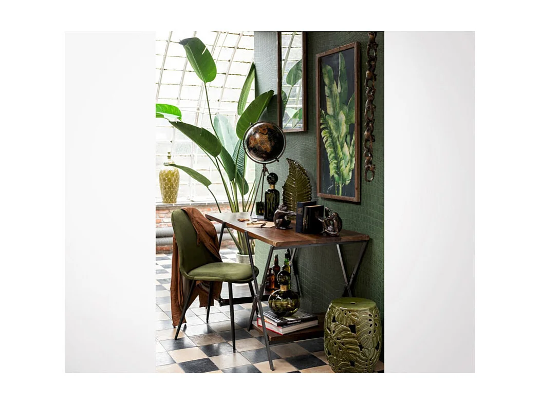 Chaise Design "Claire" 87cm Bordeaux